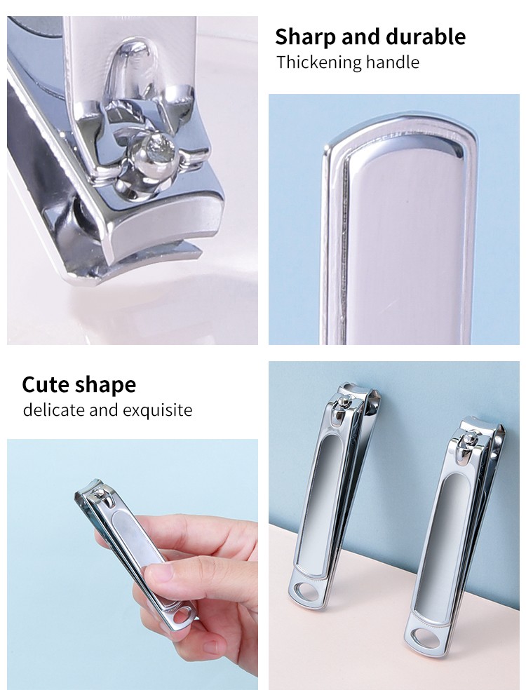 LMLTOP Cute Cartoon Finger Nail Clipper Non-slip Handle Nail Clipper Wholesale Nail Clipper Set Stainless Steel In Stock C0189