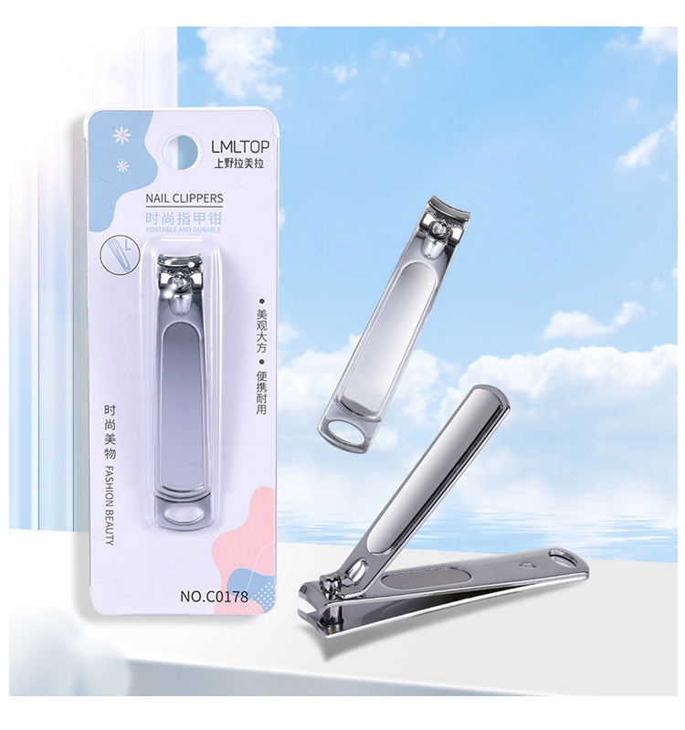 LMLTOP Cute Cartoon Finger Nail Clipper Non-slip Handle Nail Clipper Wholesale Nail Clipper Set Stainless Steel In Stock C0189