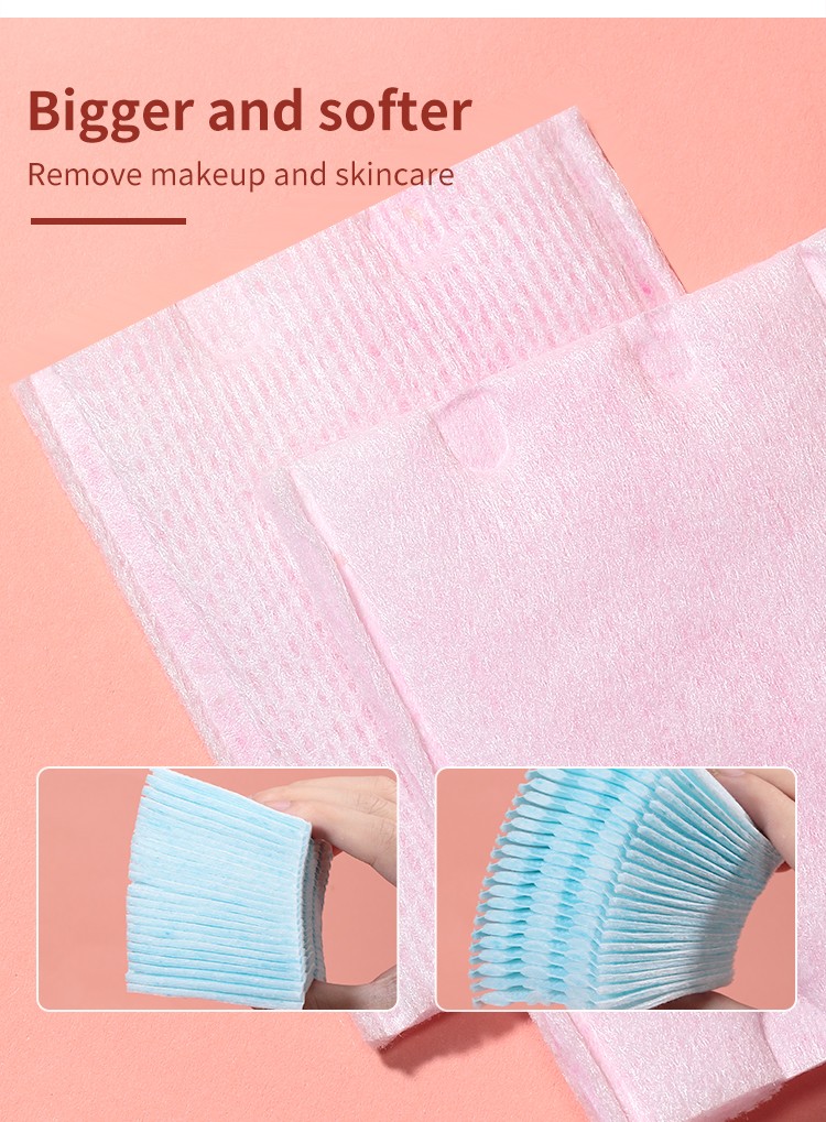 LMLTOP Cosmetic Pads Makeup Remover Cotton Pads Wholesale Cosmetic Facial Cotton Pad Thick Square Cotton 100pcs B361 B362 B363
