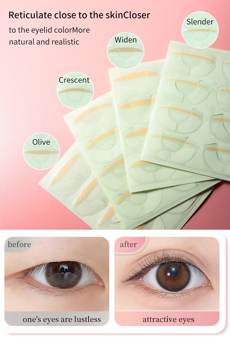 LMLTOP Cosmetics Makeups 80pcs Natural Invisible Double Eyelid Sticker Waterproof Double Eyelid Tape Easy To Use SY658-661