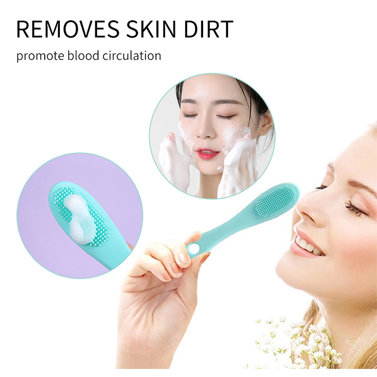 LMLTOP Face Care Deep Pore Cleansing Face Wash Brush Good Quality Silicone Cleansing Facial Cleaning Wash Brush C0377