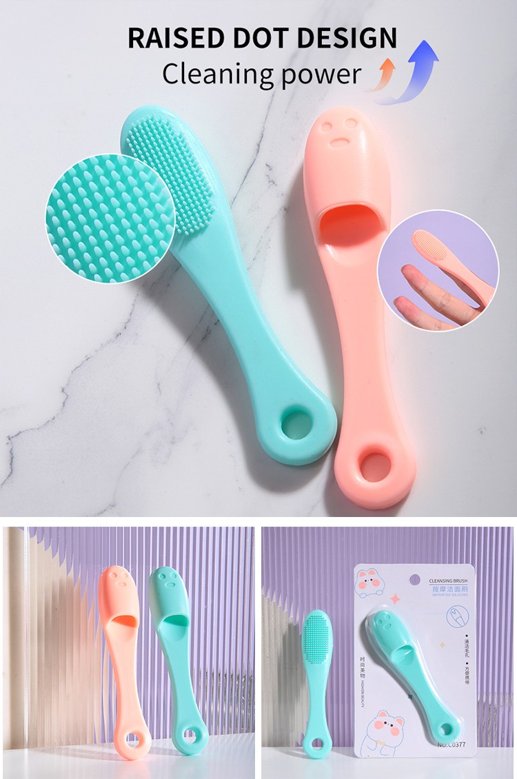 LMLTOP Face Care Deep Pore Cleansing Face Wash Brush Good Quality Silicone Cleansing Facial Cleaning Wash Brush C0377