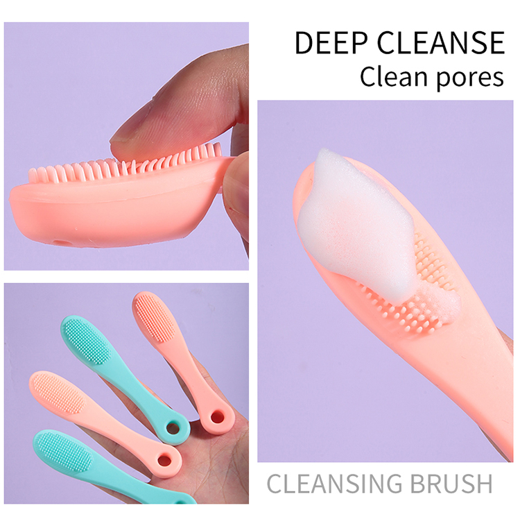 LMLTOP Face Care Deep Pore Cleansing Face Wash Brush Good Quality Silicone Cleansing Facial Cleaning Wash Brush C0377