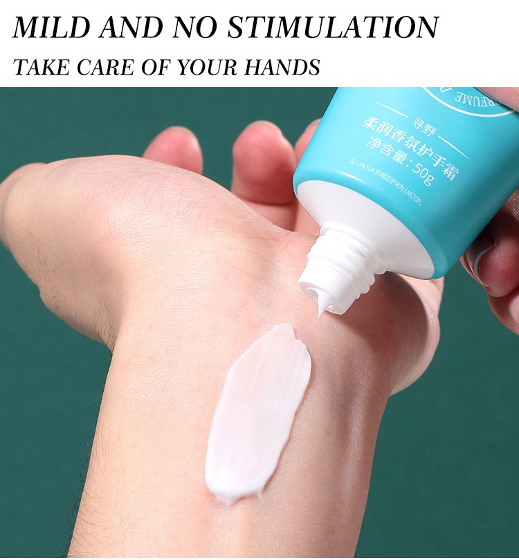 Private Label Hand Cream Skincare Essential Oil Whitening Moisturizing Anti-crack Flower Fragrance Hand Cream