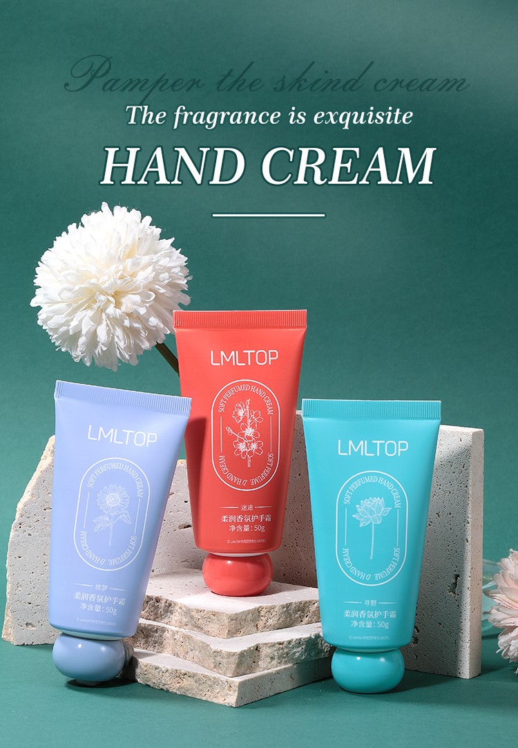 Private Label Hand Cream Skincare Essential Oil Whitening Moisturizing Anti-crack Flower Fragrance Hand Cream