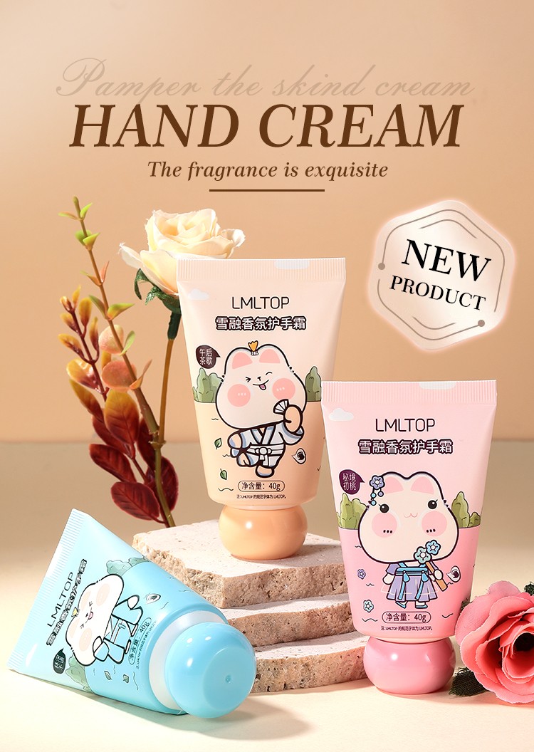 LMLTOP Display Fragrance Hand Cream 40g Private Label Hand Cream Soothing Moisturizing Whitening Hand Cream