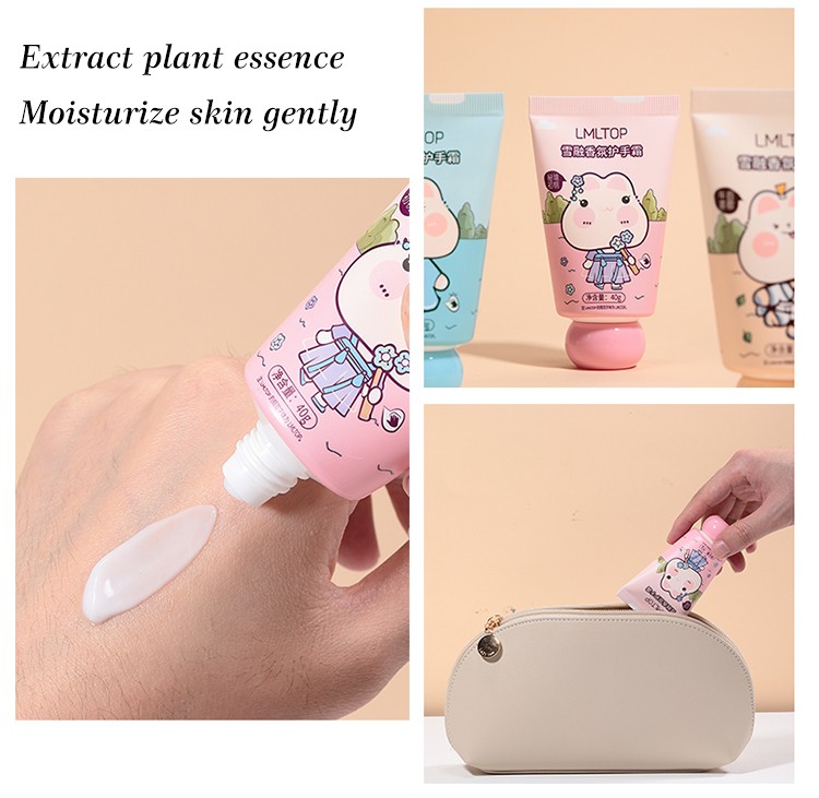 LMLTOP Display Fragrance Hand Cream 40g Private Label Hand Cream Soothing Moisturizing Whitening Hand Cream