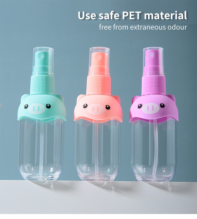 LMLTOP 60ml PET Plastic Sprays Bottles High Quality Travel Bottle Cartoon Empty Bottles SY717