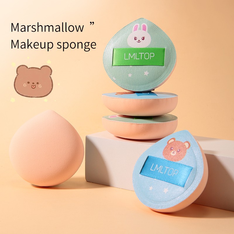 High Quality Marshmallow Sponge Thick Latex Free High Elastic Soft Facial Air Cushion Puff Makeup Sponge Fluffy Powder Puff