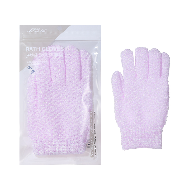 Private Label Exfoliating Scrub Bath Gloves Shower Mitt Back scrub mud bath towel Scrub bath gloves And Wash Reusable SY804