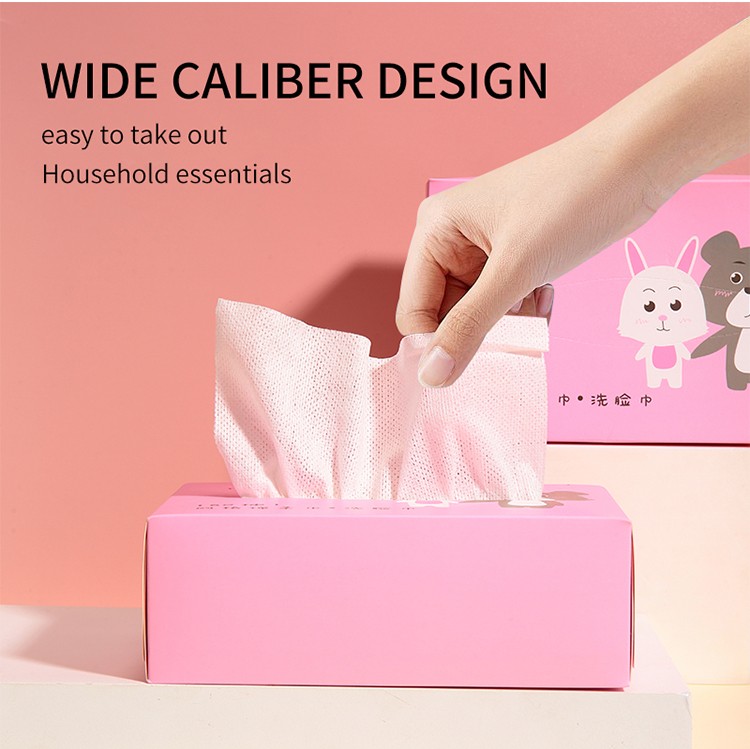 Wholesale High Quality 100% Cotton Soft Disposable Face Towel 60pcs Skin Care for Face Cleansing Cosmetic Tools