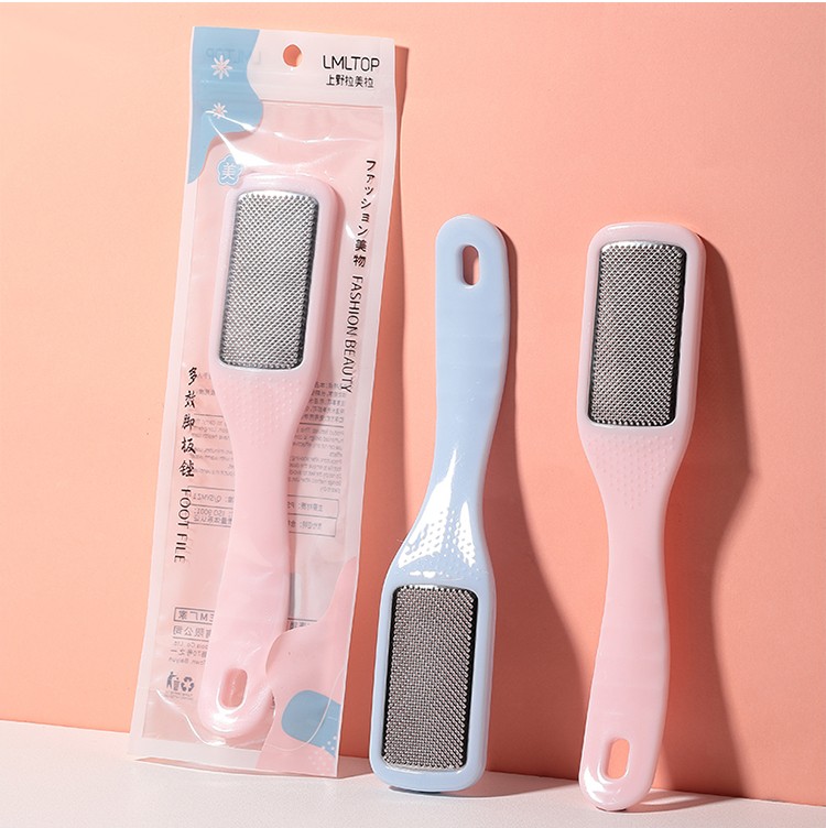 LMLTOPNew Style Stainless Steel Beauty Foot Care Pedicure Tool Callus Remover Dead Skin Remover Massager Foot File SY504