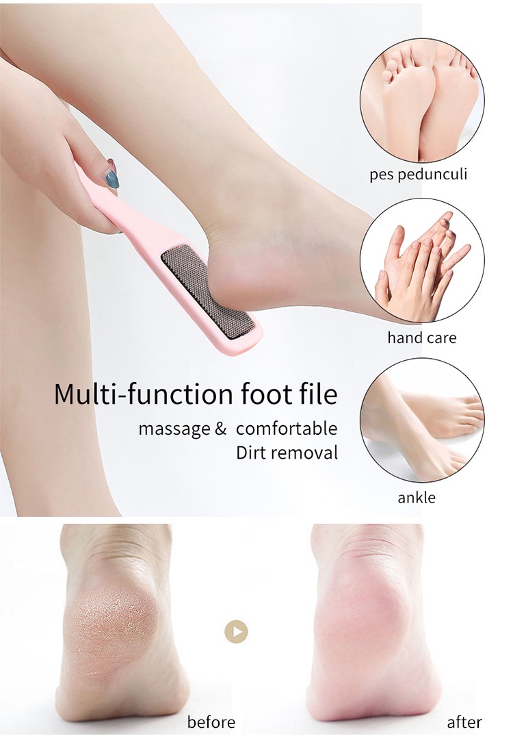 LMLTOPNew Style Stainless Steel Beauty Foot Care Pedicure Tool Callus Remover Dead Skin Remover Massager Foot File SY504