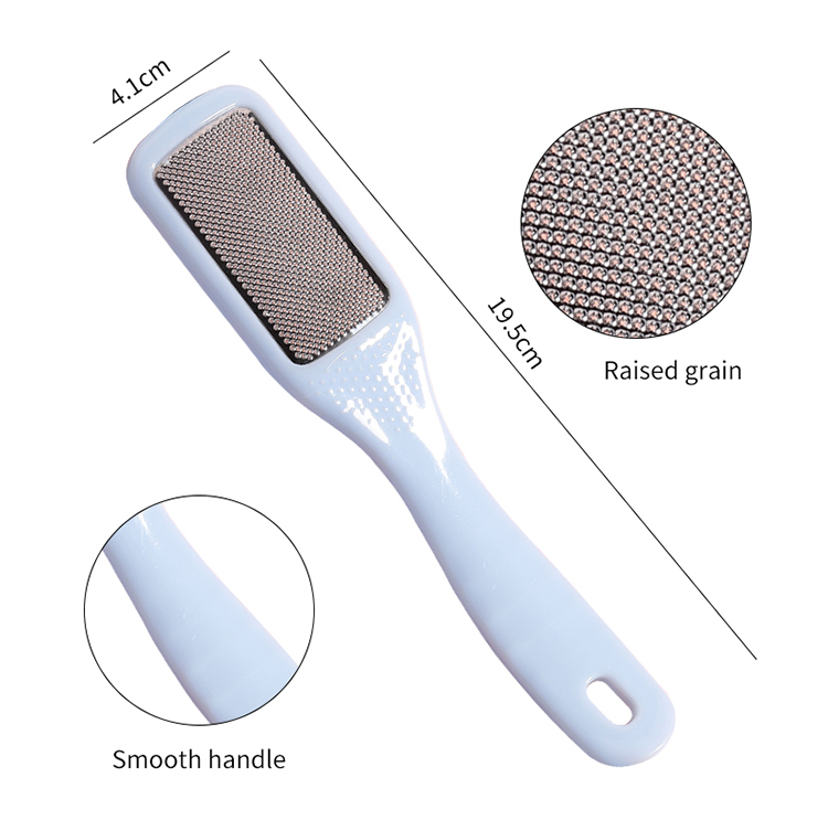 LMLTOPNew Style Stainless Steel Beauty Foot Care Pedicure Tool Callus Remover Dead Skin Remover Massager Foot File SY504