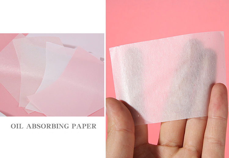 Lameila 80pcs Facial Tissue Natural Linen Oil Blotting Paper Green Tea Cosmetic Tool for Oily Skin Oil Absorbing Sheets