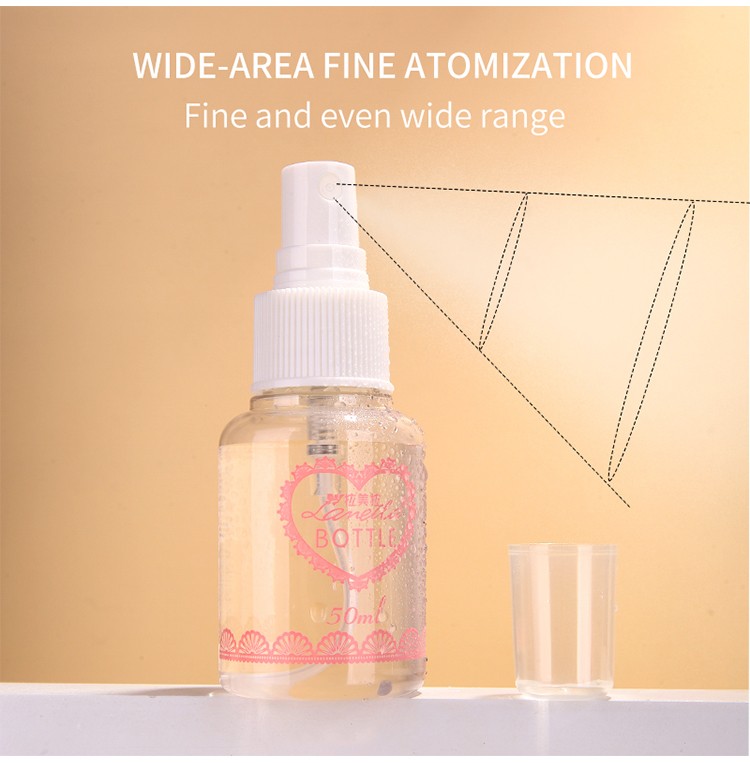 Lameila Cosmetic Plastic Bottle Travel Plastic Spray Bottle Pet Cosmetic Empty Bottle 50ml Private Label Lm507