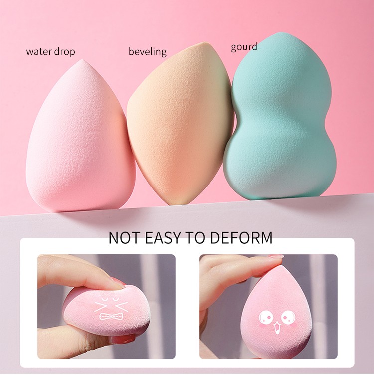 Lameila beauty sponges set high quality different shapes 6pcs washable reusable super big latex free makeup sponge A80032