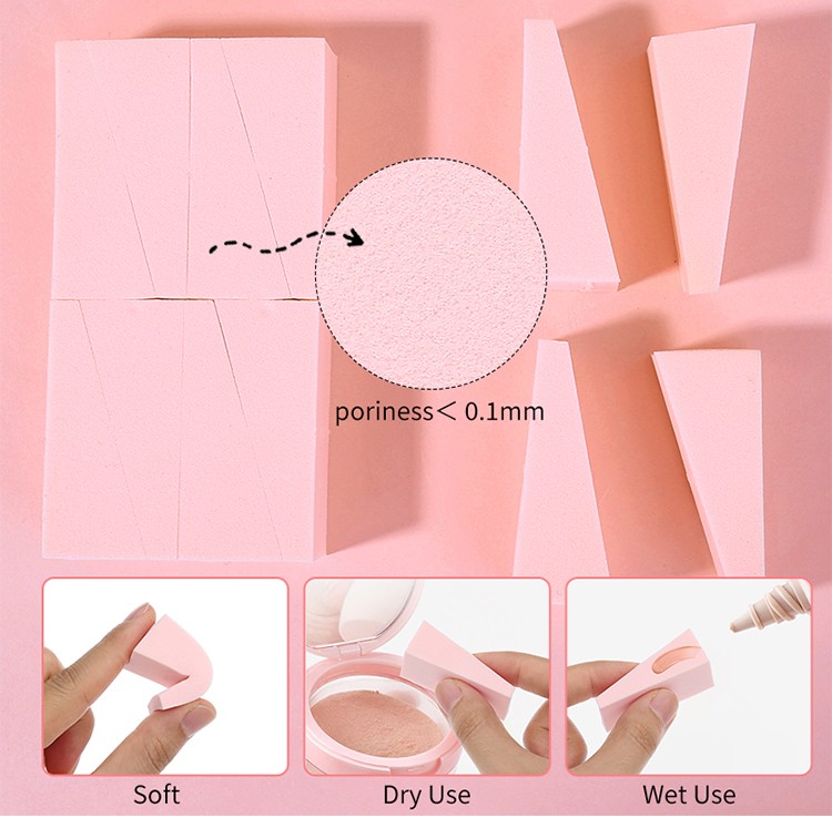 High Quality Sponge Makeup Power Puff Blender Wholesale Wet And Dry Makeup Blending Sponge Packaging MDL054