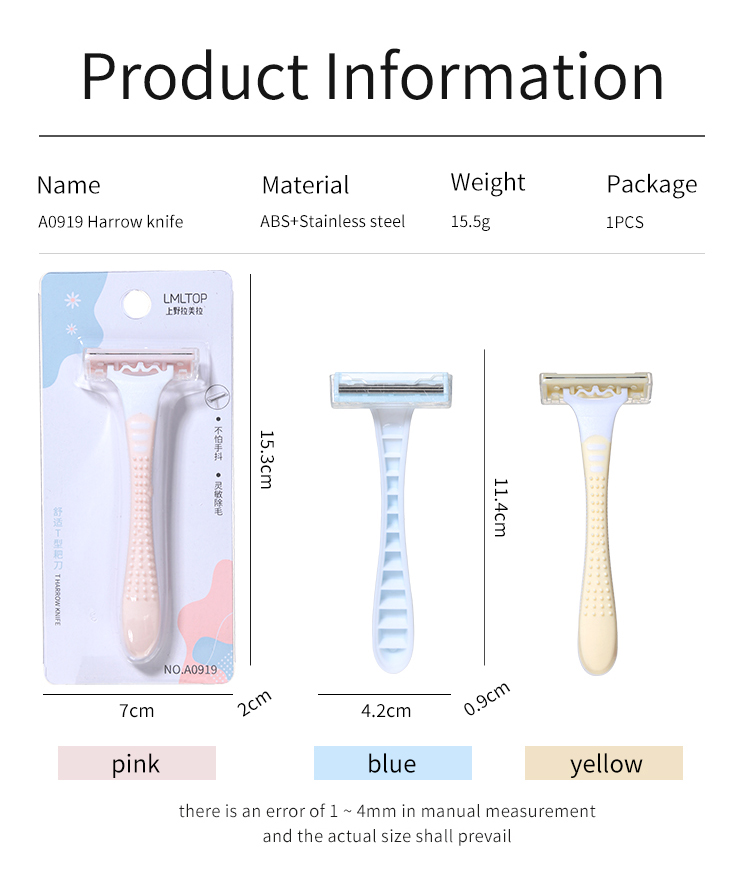 Lameila Manufacturer 3 Blades Head Shaving And Trimmer Flowless Body Shaver Face Shaving Razor For Women Skin Care Tools A0919