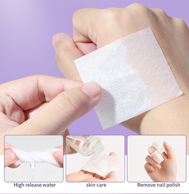 Disposable non-woven thin face clean cotton 800 pcs water-saving makeup remover cotton pad factory wholesale makeup cotton pad B227