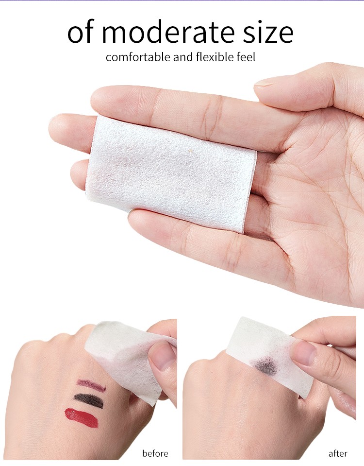 Disposable non-woven thin face clean cotton 800 pcs water-saving makeup remover cotton pad factory wholesale makeup cotton pad B227