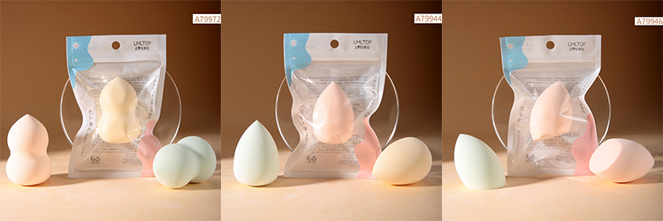 Top Sale Mulit Shape Color Christmas Makeup Sponge Latex Free Super Soft Beauty Sponge Custom Make Up Sponge Blender A79944-46-72