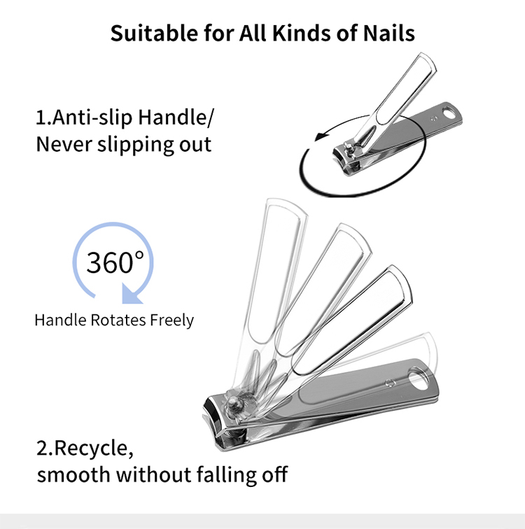 Wholesale oem custom logo sharp cut stainless steel straight finger nail clipper toe nail cutting tools C0179