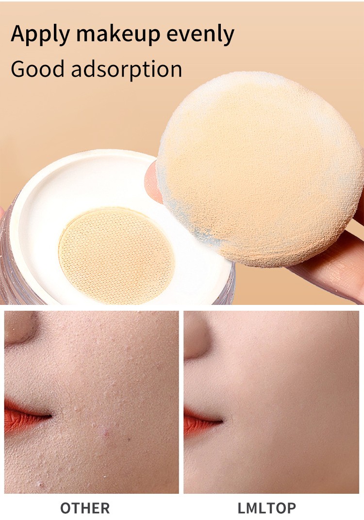 Lameila private label unique make up sponge powder puff cosmetic customized Flocking cosmetic puff A798