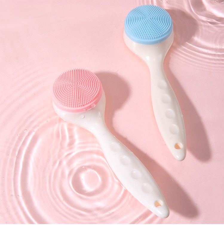 Lameila super soft silicon face cleanser massager brush single manual silicone cleansing facial brush C0362