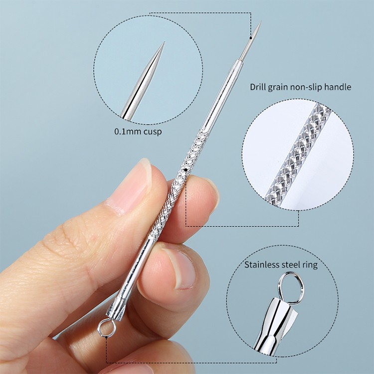 Lameila High quality makeup tools acne remover stainless steel acne tools blackhead acne needle B0731