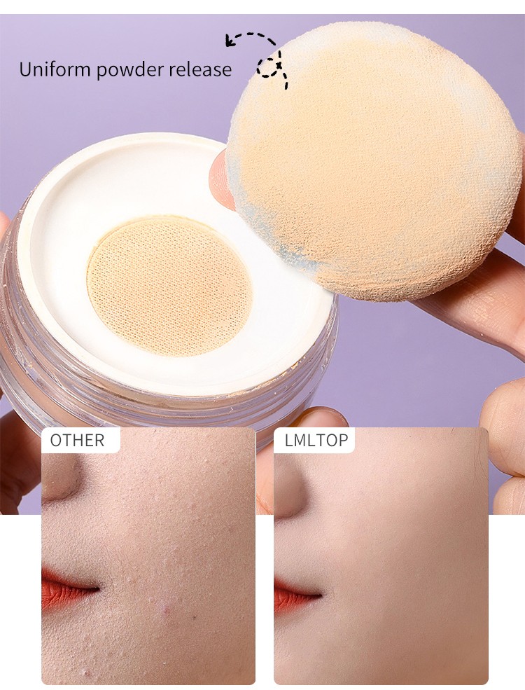 LMLTOP planet series round water drop shaped powder flocking puff face pure cotton makeup loose powder puff SY237