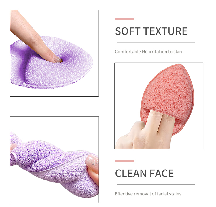 LMLTOP Hot Sale Bulk Price 1 Pcs Facial Cleansing Sponge Latex Free Face Wash Puff SY770