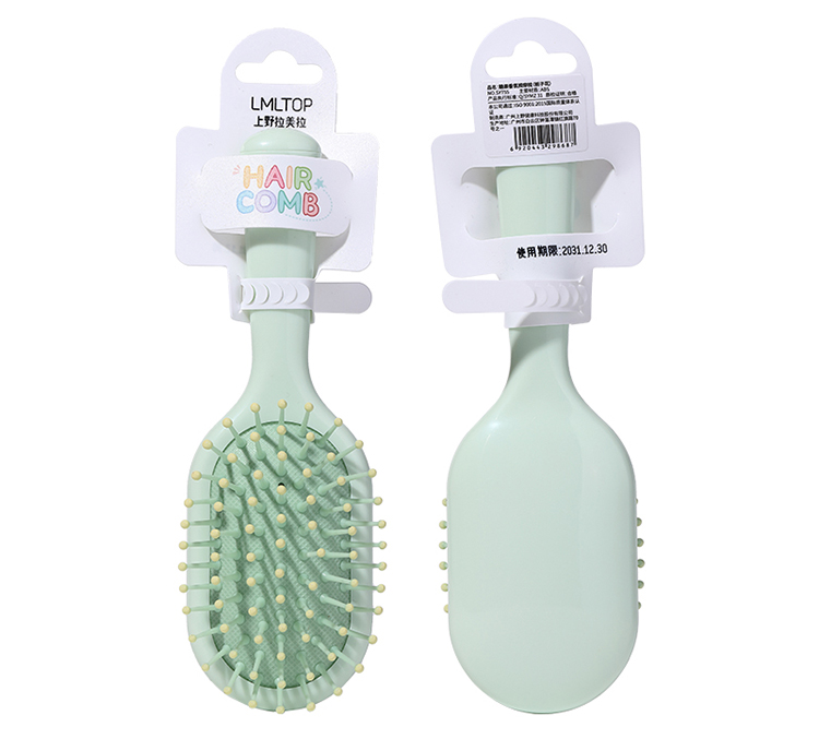 LMLTOP High quality 1pcs wide teeth candy color fragrant air cushion combs hair brush round comb teeth massage comb SY755