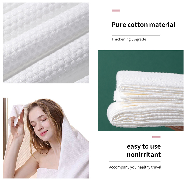 LMLTOP 1pcs high quality wholesale cheap travel towels bath 100% cotton white disposable pure cotton bath towels SY422
