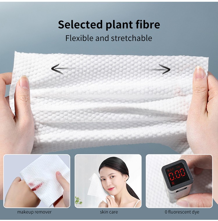 LMLTOP make up cleaner facial towel to cleanse skin cotton soft dry wet cleansing single use towel custom logo SY434 B373