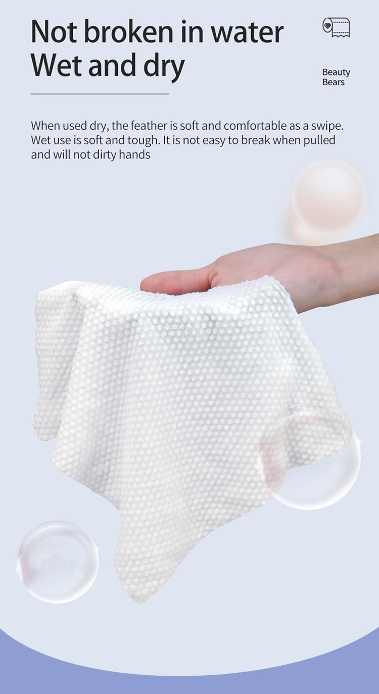 soft cotton tissue facial cleansing towel non-woven fabrics cotton pad TM089