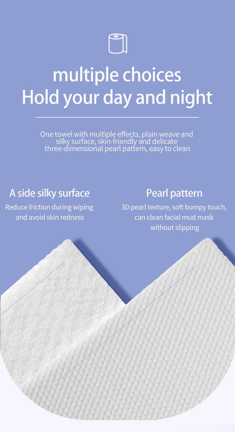 soft cotton tissue facial cleansing towel non-woven fabrics cotton pad TM089