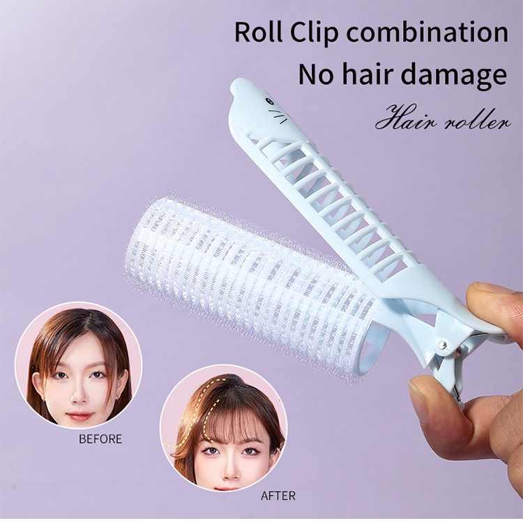 High Quality 2pcs Hair Accessories Roller Self Grip Hair Rollers cartoon cosmetic heatless plastic hair curler clip