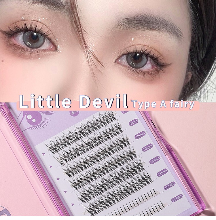 High Quality Segmented dandelion hair Single cluster personal grafting false eyelashes mixed suit Eyelash Extension Fans