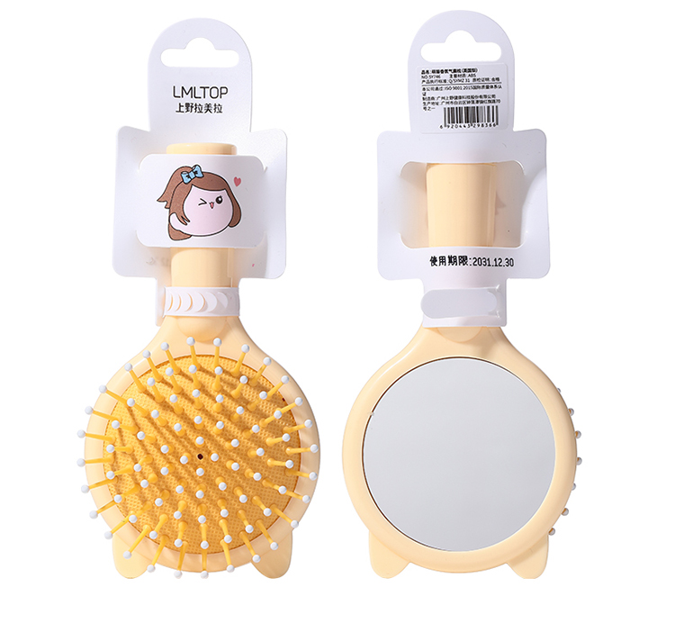 LMLTOP aroma airbag comb round brushes for hair professional hair combs pocket air cushion hair brush with mirror SY746