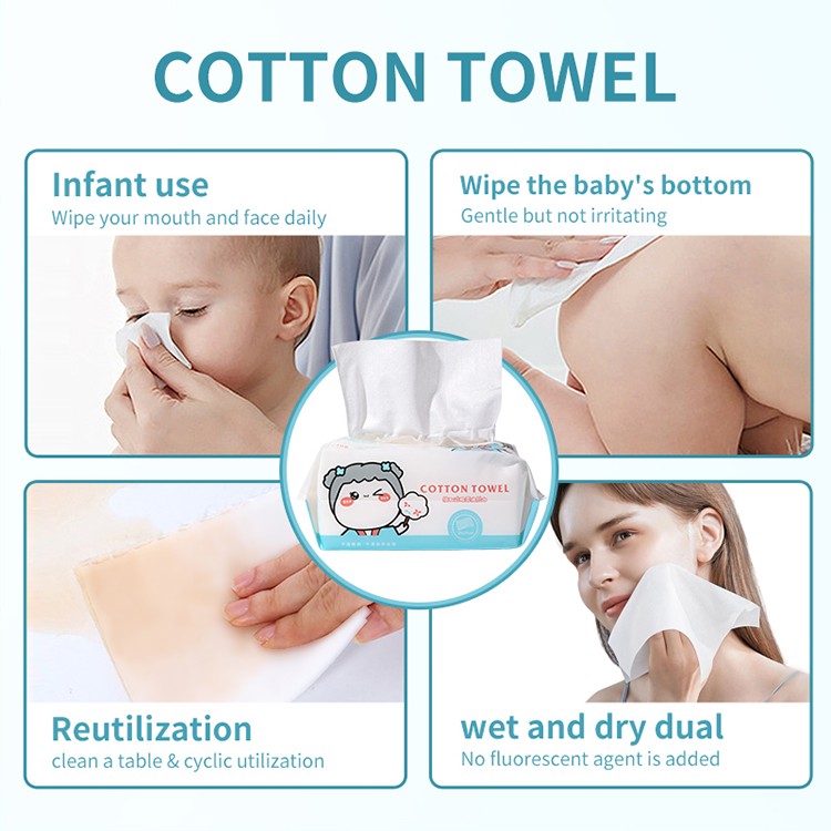 LMLTOP Daily thickened clean facial towel disposable cotton facial towel organic for spa beauty mesh face cleansing towels B374