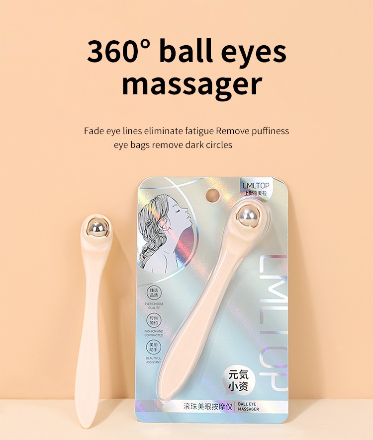 LMLTOP Portable mini massage ice roller for face eye body TOP-057 handheld eye ball massager relax beauty care eye massager