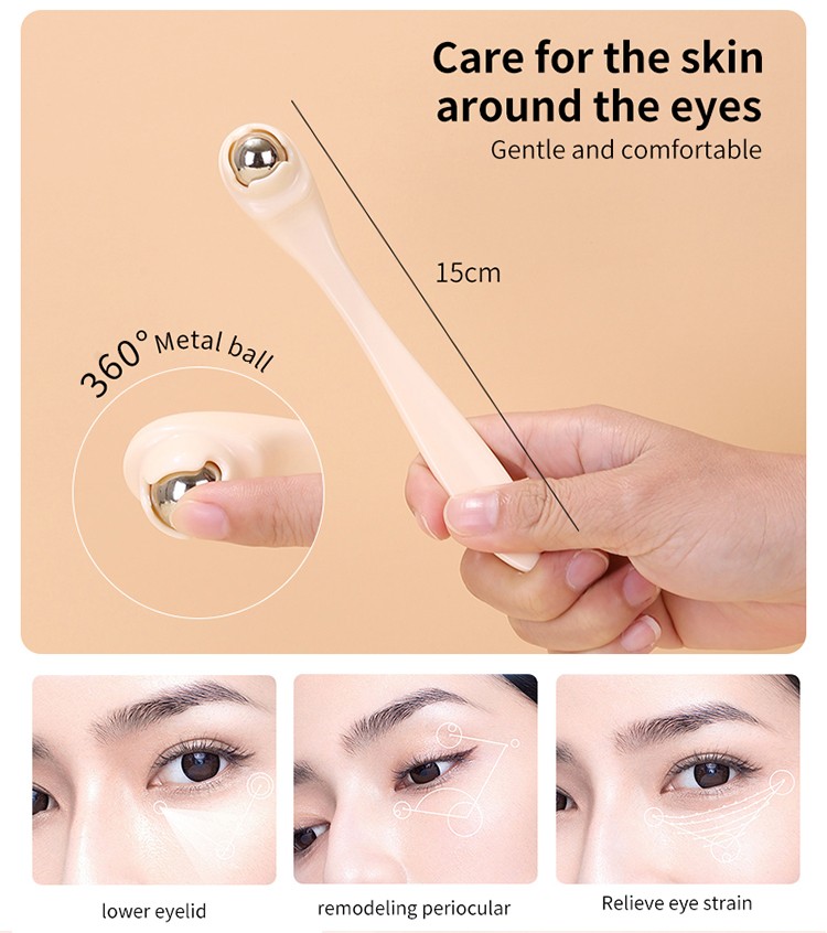 LMLTOP Portable mini massage ice roller for face eye body TOP-057 handheld eye ball massager relax beauty care eye massager