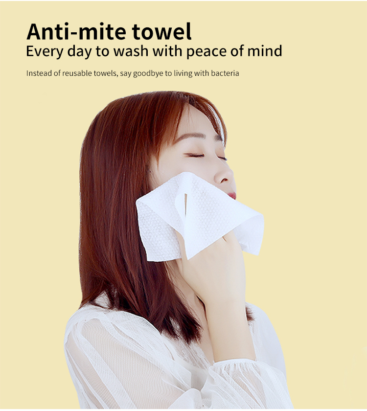 LMLTOP Travel disposable cloth towels tissue for skins TOP-106 dry and wet dual-purpose mite removal face towel cleansing towel