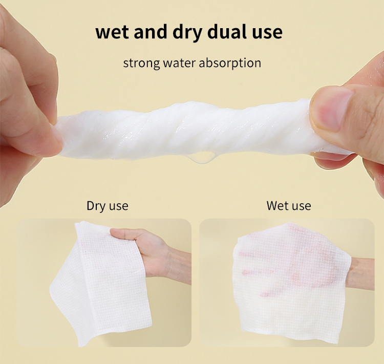 LMLTOP Travel disposable cloth towels tissue for skins TOP-106 dry and wet dual-purpose mite removal face towel cleansing towel