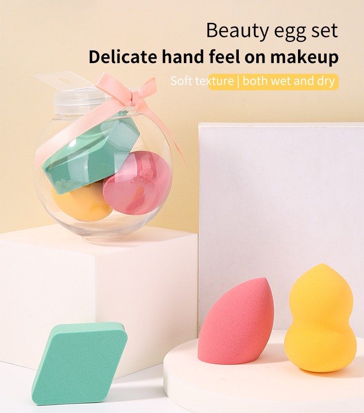 LMLTOP Best quality colorful luxury makeup puff TOP-123 124 125 non latex teardrop super soft cosmetic beauty makeup sponge set