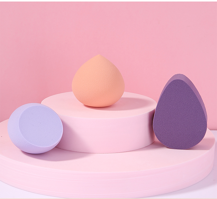 LMLTOP Best quality colorful luxury makeup puff TOP-123 124 125 non latex teardrop super soft cosmetic beauty makeup sponge set