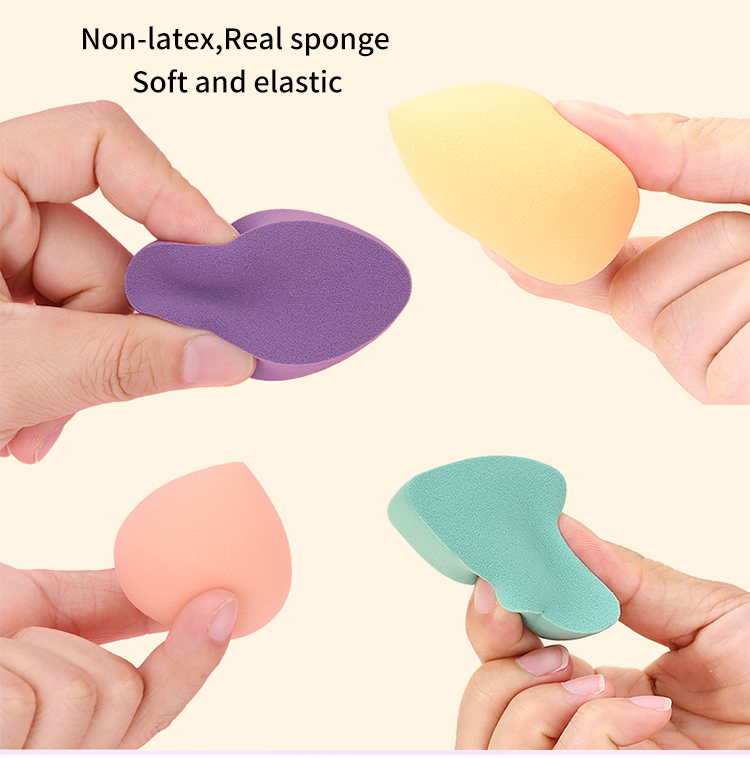 LMLTOP Best quality colorful luxury makeup puff TOP-123 124 125 non latex teardrop super soft cosmetic beauty makeup sponge set