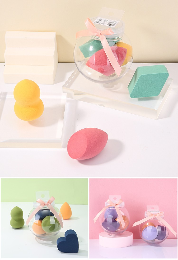 LMLTOP Best quality colorful luxury makeup puff TOP-123 124 125 non latex teardrop super soft cosmetic beauty makeup sponge set