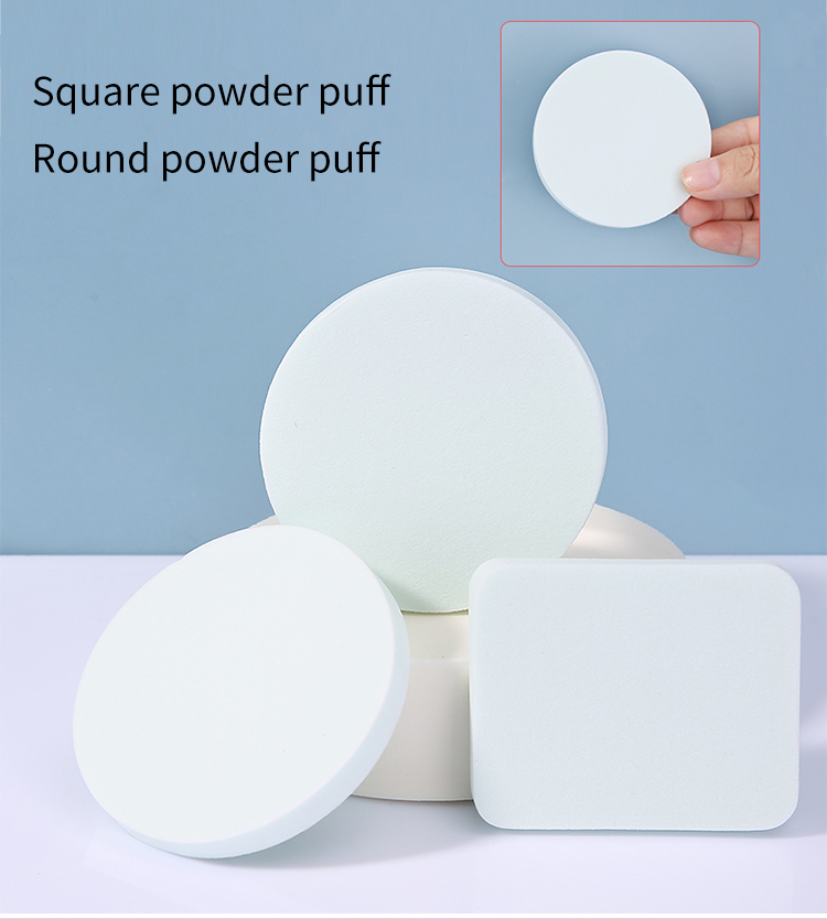 LMLTOP Air Cushion Puff Flat Round Square Makeup Sponge Pad TOP-142 Powder Puff Dry Wet Use Powder Puff Latex-free Makeup Sponge